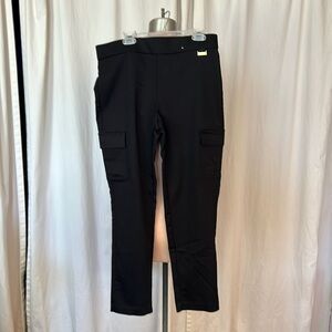 Calvin Klein Stretch Ankle Crop Capri Cargo Pocket Nwot